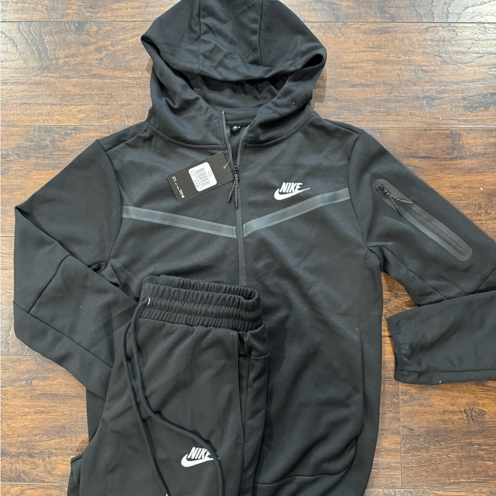 Nike Black Athletic Hoodie and Joggers